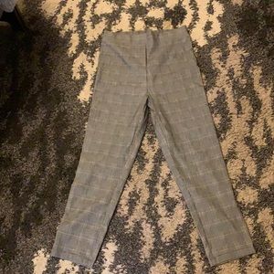 Women pixie plaid pants